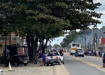 Rodovia br 381 e desbloqueada pela Policia militar em Nova Aymores Km 35