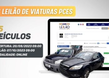 Lances já pode ofertados em viaturas da PCES que estão em leilão