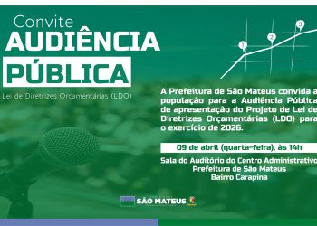 CONVITE: PREFEITURA DE SÃO MATEUS CONVOCA A POPULAÇÃO PARA DEBATER O ORÇAMENTO