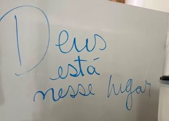 ‘Deus está nesse lugar’: mensagem resiste a incêndio que destruiu mais de 2 milhões de processos do Tribunal de Justiça do ES