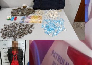 PM apreende quase 700 gramas de maconha e mais de 270 porções de cocaína após confronto na região dos kms São Mateus .